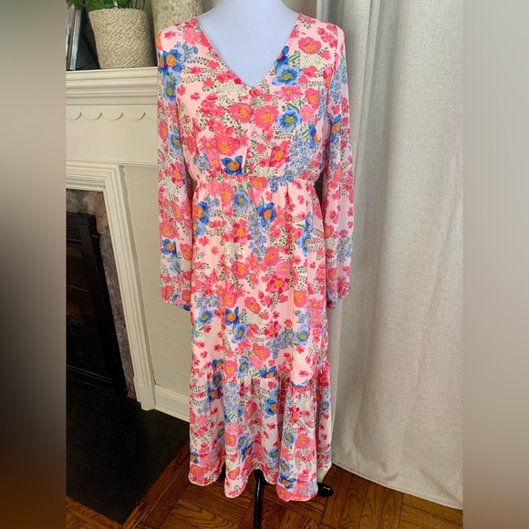 Sugar Lips NWT Baltic Born woman’s floral maxi dress medium - Picture 2 of 10